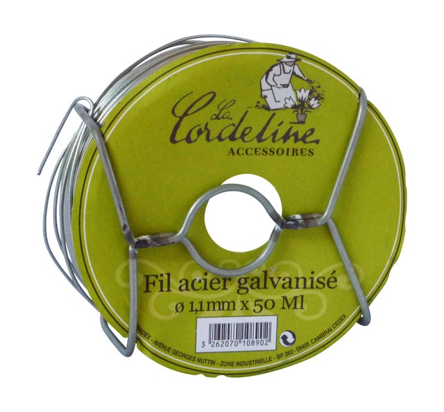 Lien acier gris / argent, longueur 9 m LA CORDELINE