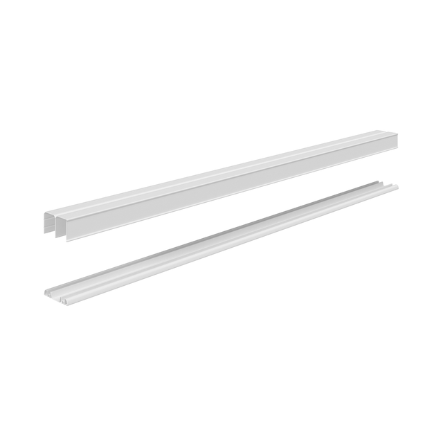 Lot de rails SPACEO blanc L.130 cm