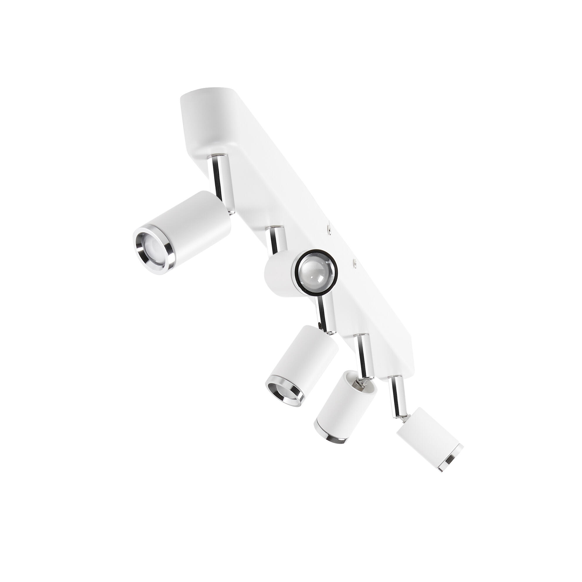 Rampe 5 spots LED salle de bain Tivoli, 2500 lumens blanc neutre, blanc Lumiplus - 7