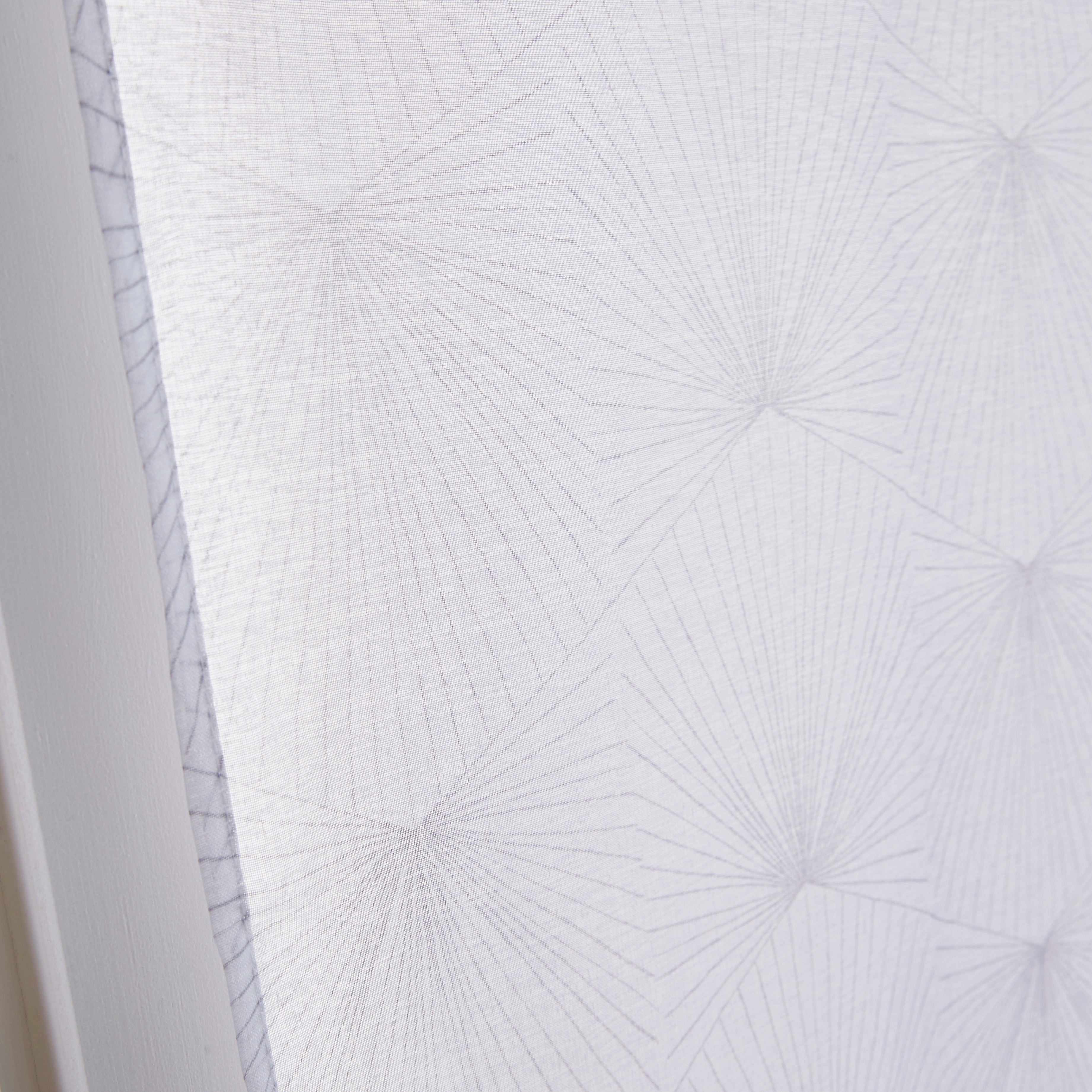 Vitrage tamisant, Kita, blanc H.160 x l.80 cm - 2
