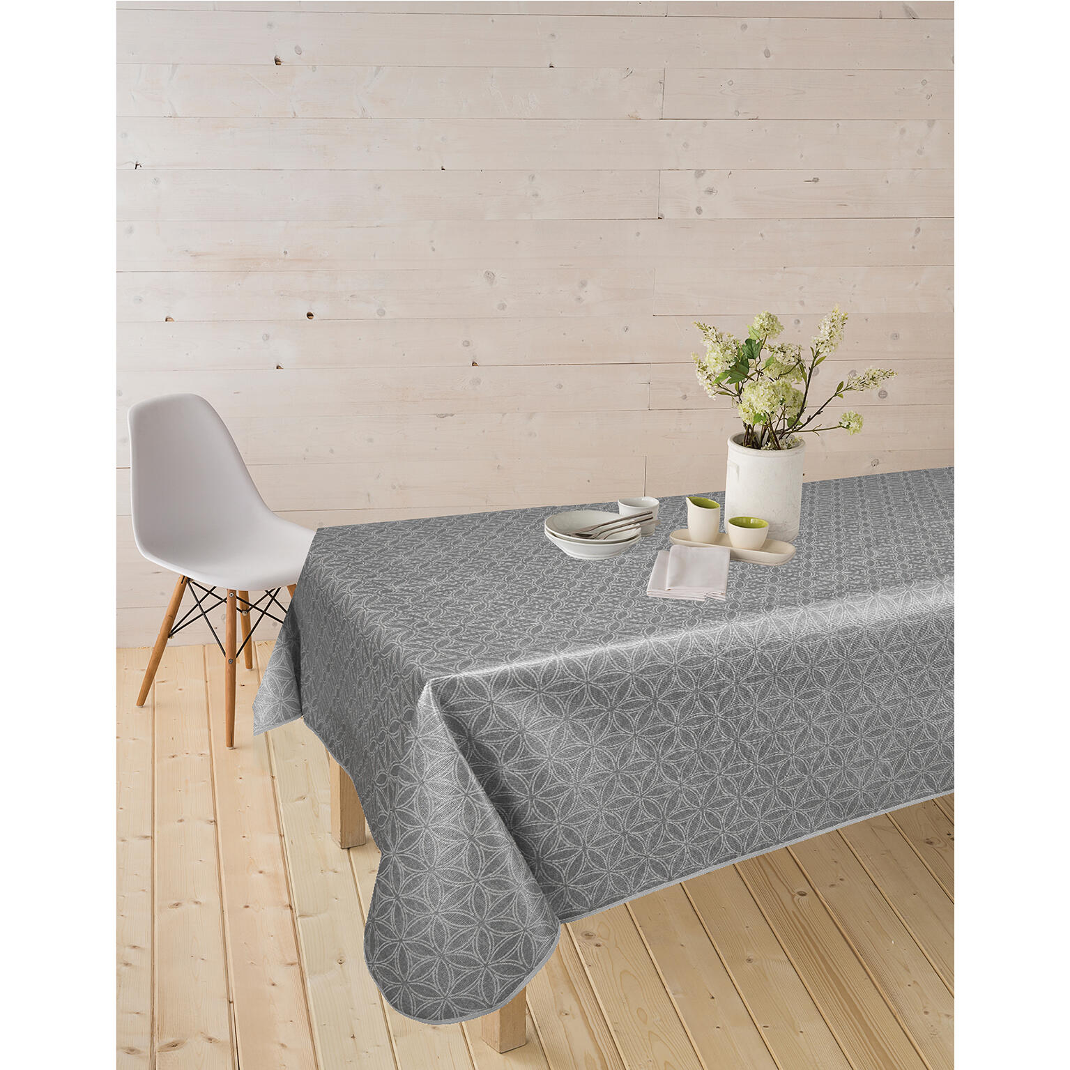 Nappe En Toile Cirée PVC Petits Pois Vert Sauge - Facile à Nettoyer, 100x140 Cm | Home Direct - 5