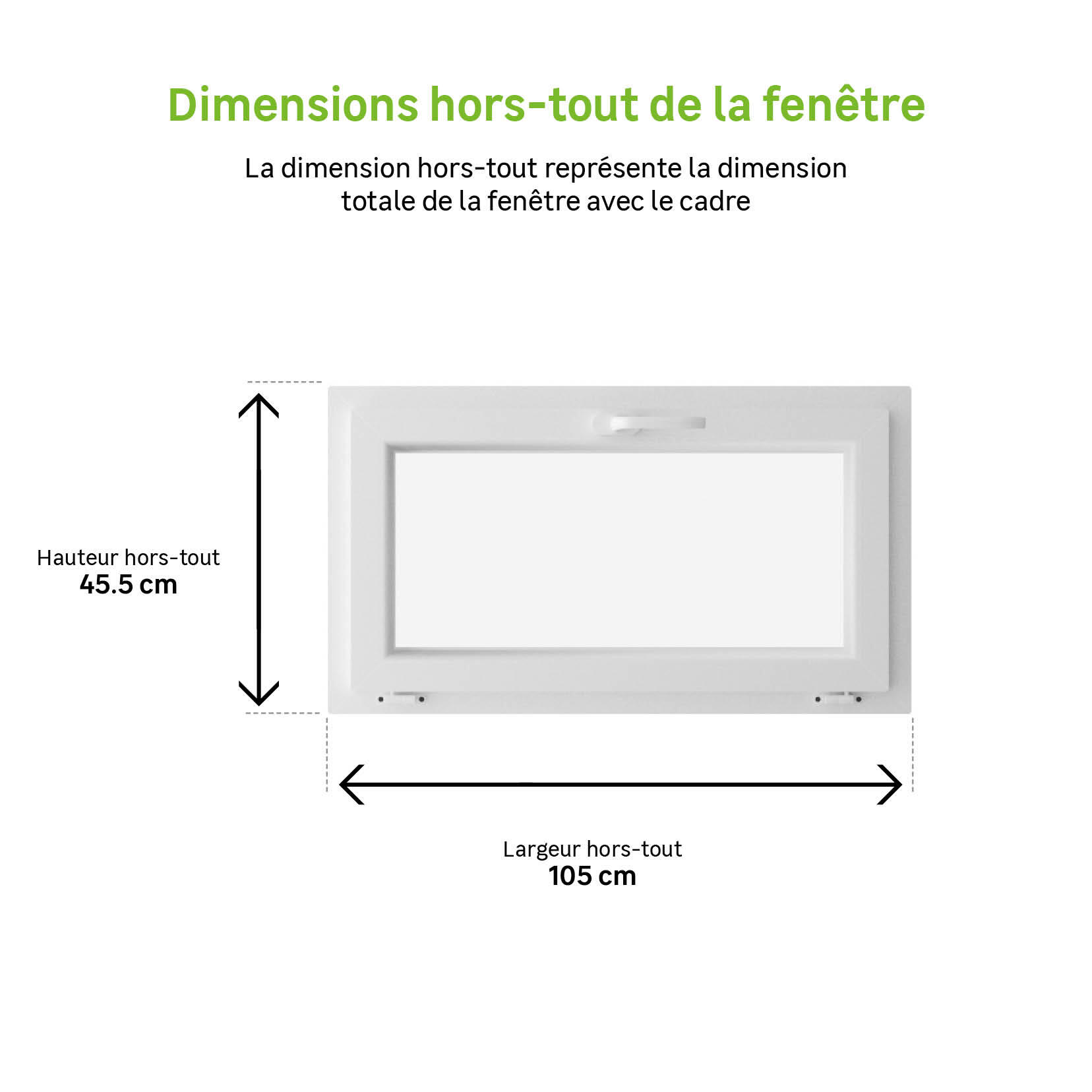 Abattant PVC Essentiel H.45xl.100cm blanc - 4