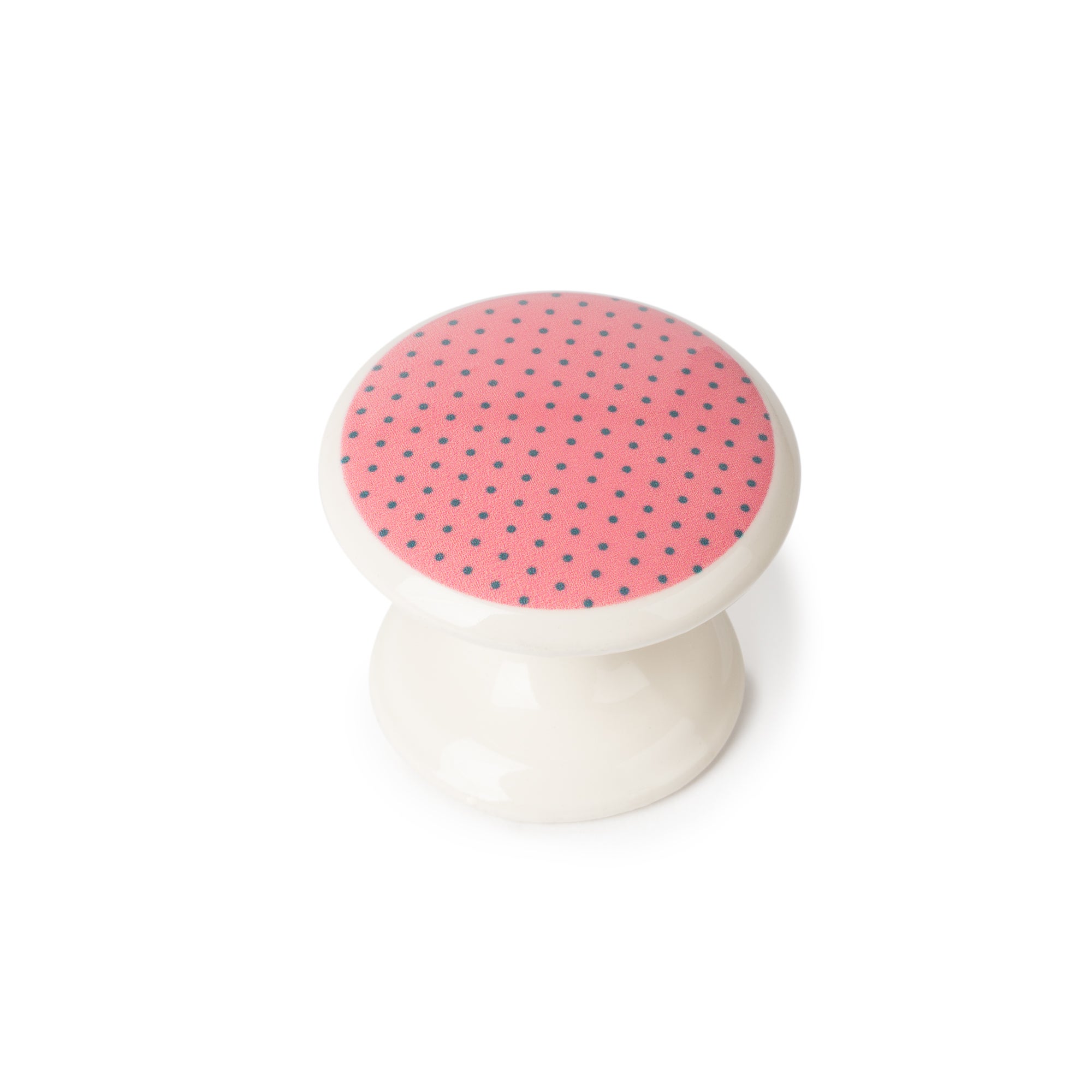 4 boutons de meuble ronds Charme, zamak multicouleur verni, Diam.33 mm - 4