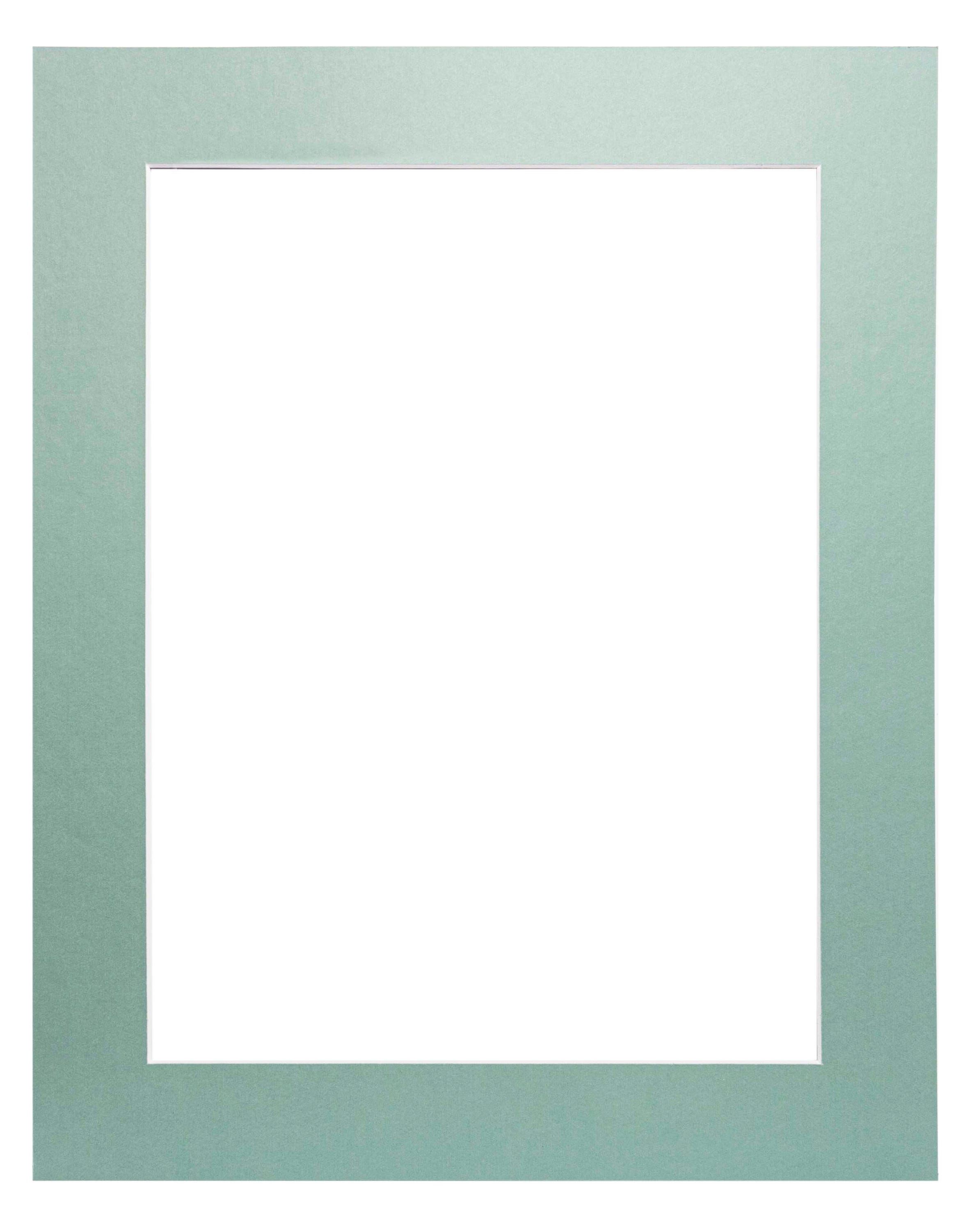 Cadre Photo Avec Passe-Partout Bleu Clair 25x36 Cm Ou 36x25 Cm - Cadre En Bois Noir 3 Cm Largeur
