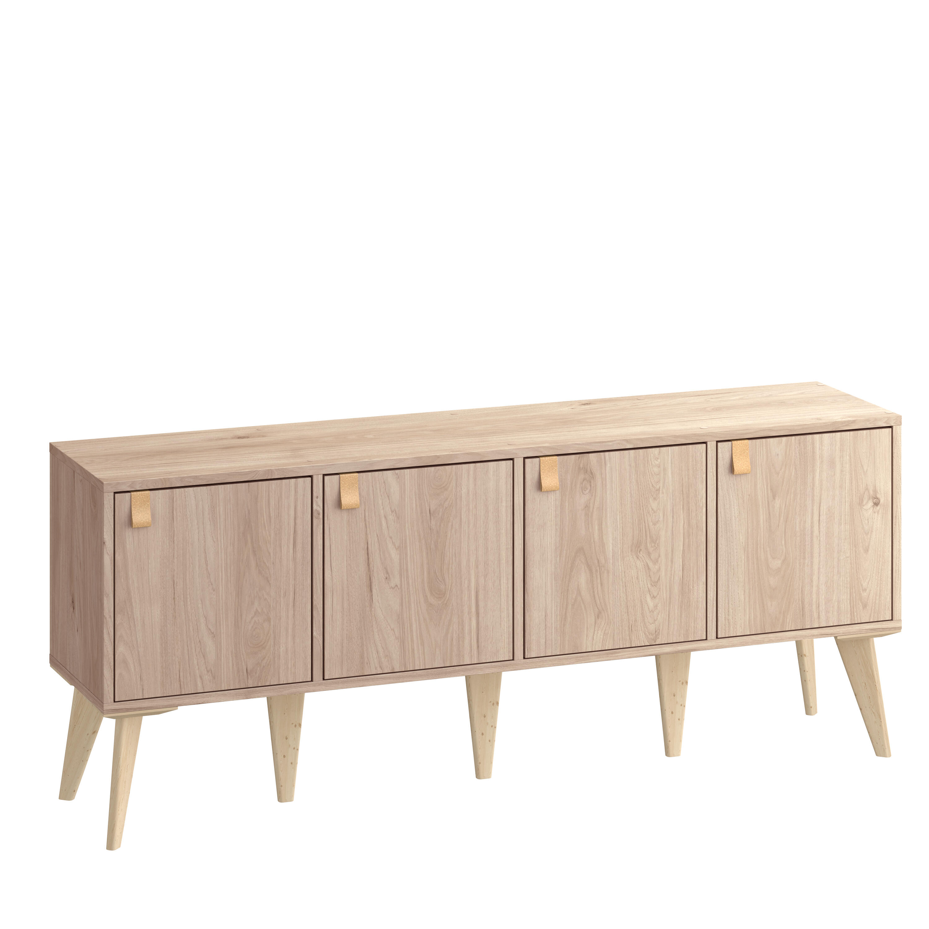 Estante cubo 4x1 carvalho 139,3x36x31,7 cm Spaceo Kub - 2