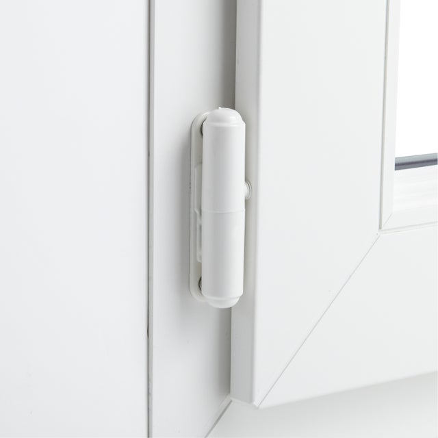 Caches paumelles blancs H.35 x l.15 mm pour Fenêtre PVC - 6 paires