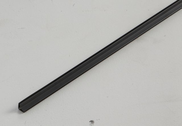 Angle GROSFILLEX PVC, anthracite, 260x2x1.1cm