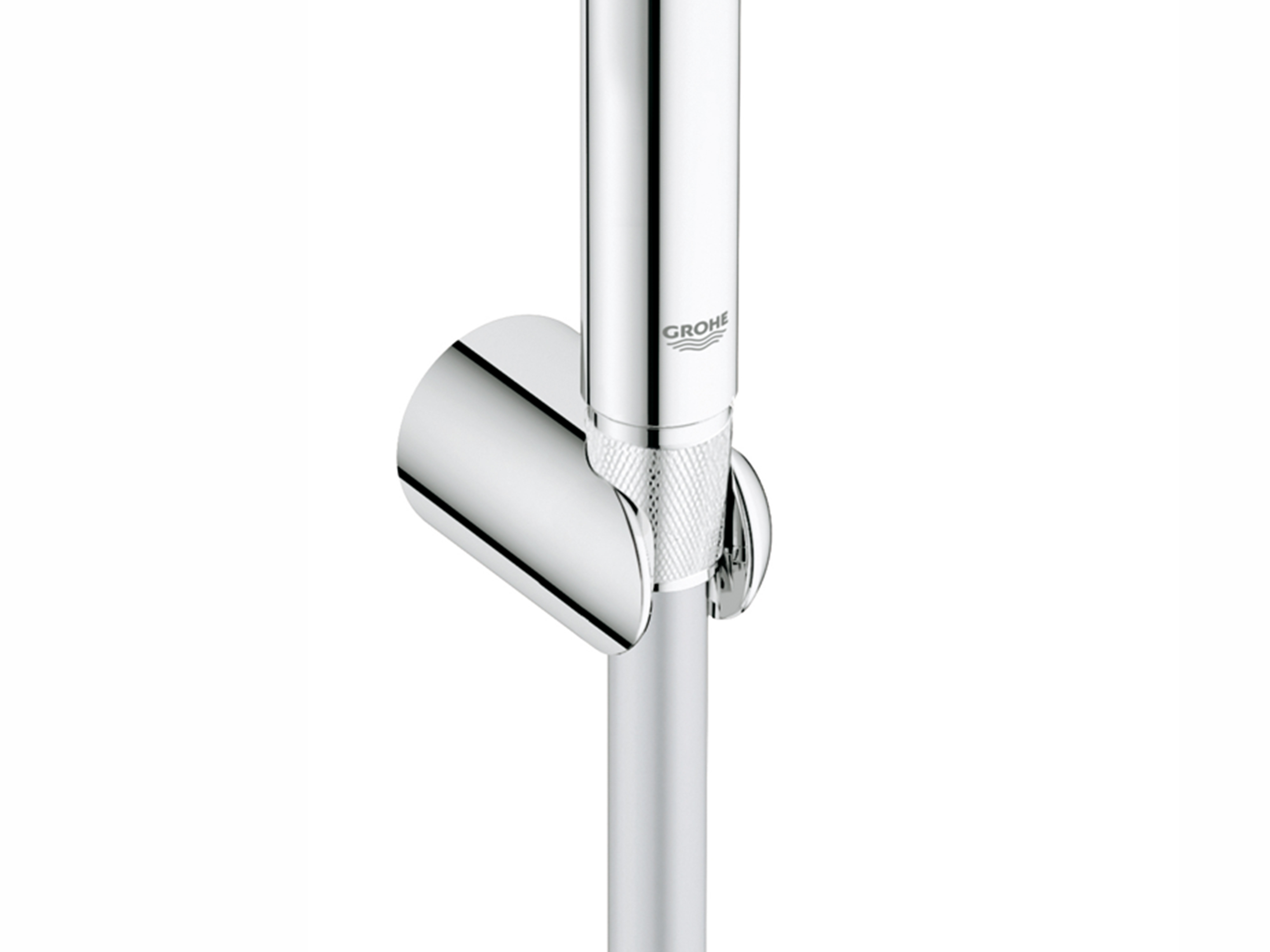Pommeau de douche 1 jet, flexible et support, GROHE Vitalio chromé - 3