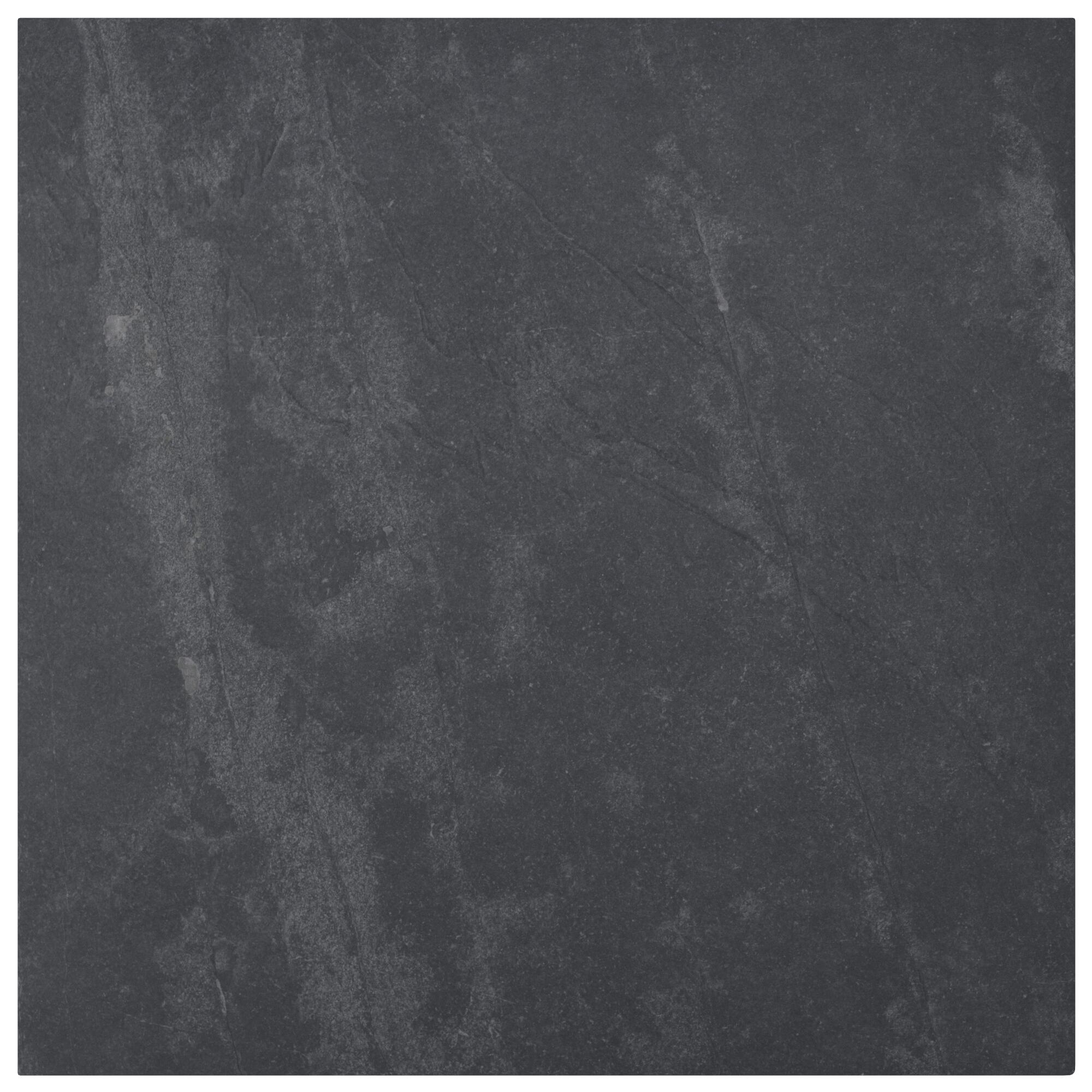 Carrelage mur / sol effet pierre noir Sicile l.60 x L.60 cm - 4