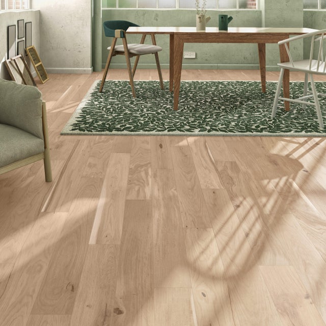 Parquet contrecollé chêne naturel campagne vitrifié M BARLINEK, l.13 cm