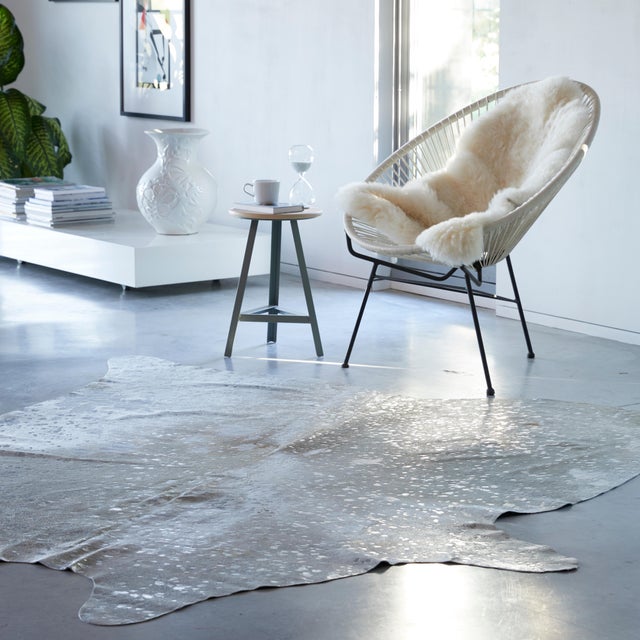 Tapis en peau de vache grise - Cowhides USA