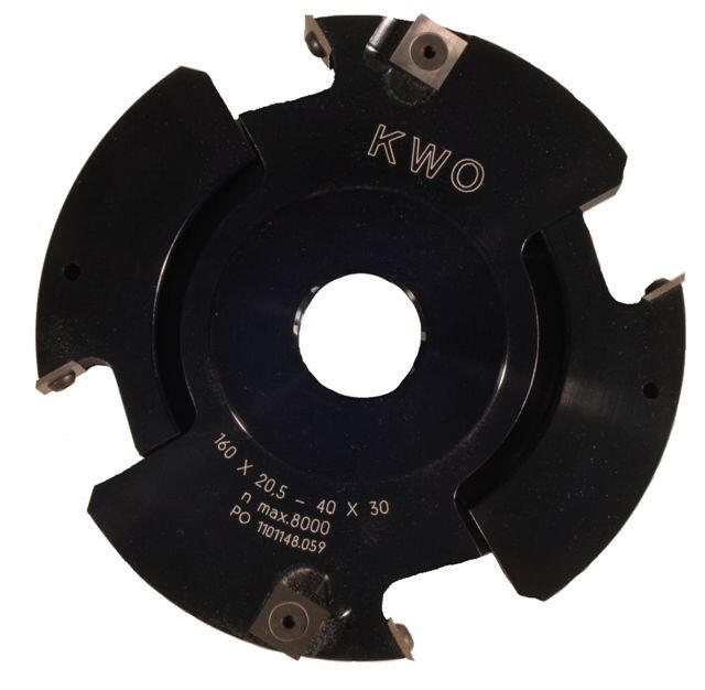 Porte-Outils Zak Pour Tenonneuse / Rainureuse - 150 Mm - Ép. 20,4/39,5 Mm - Toupie 30 Mm