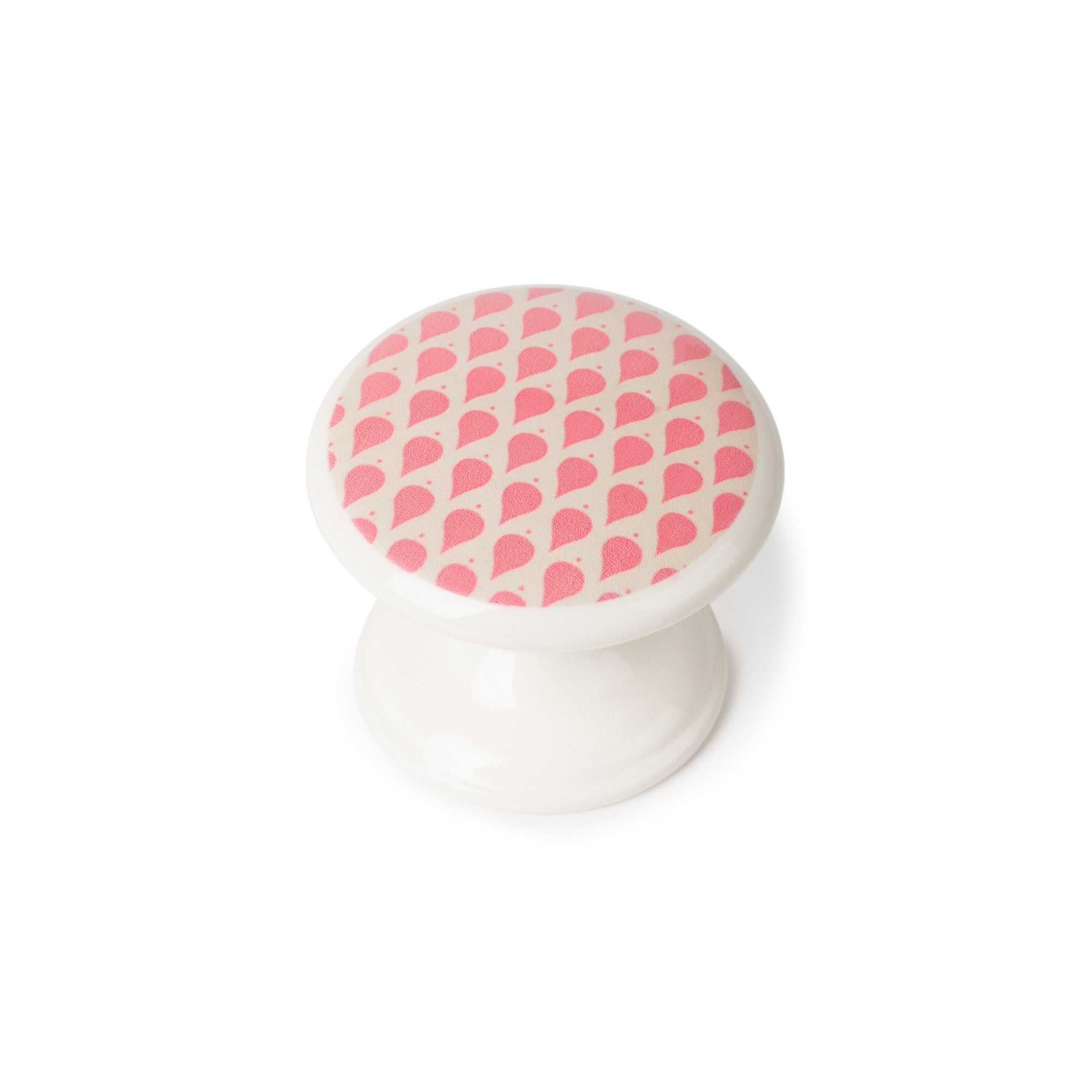4 boutons de meuble ronds Charme, zamak multicouleur verni, Diam.33 mm - 6
