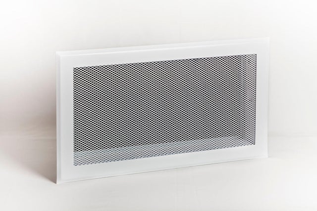 Grille d'aération, grille de cheminée ronde, alu noir