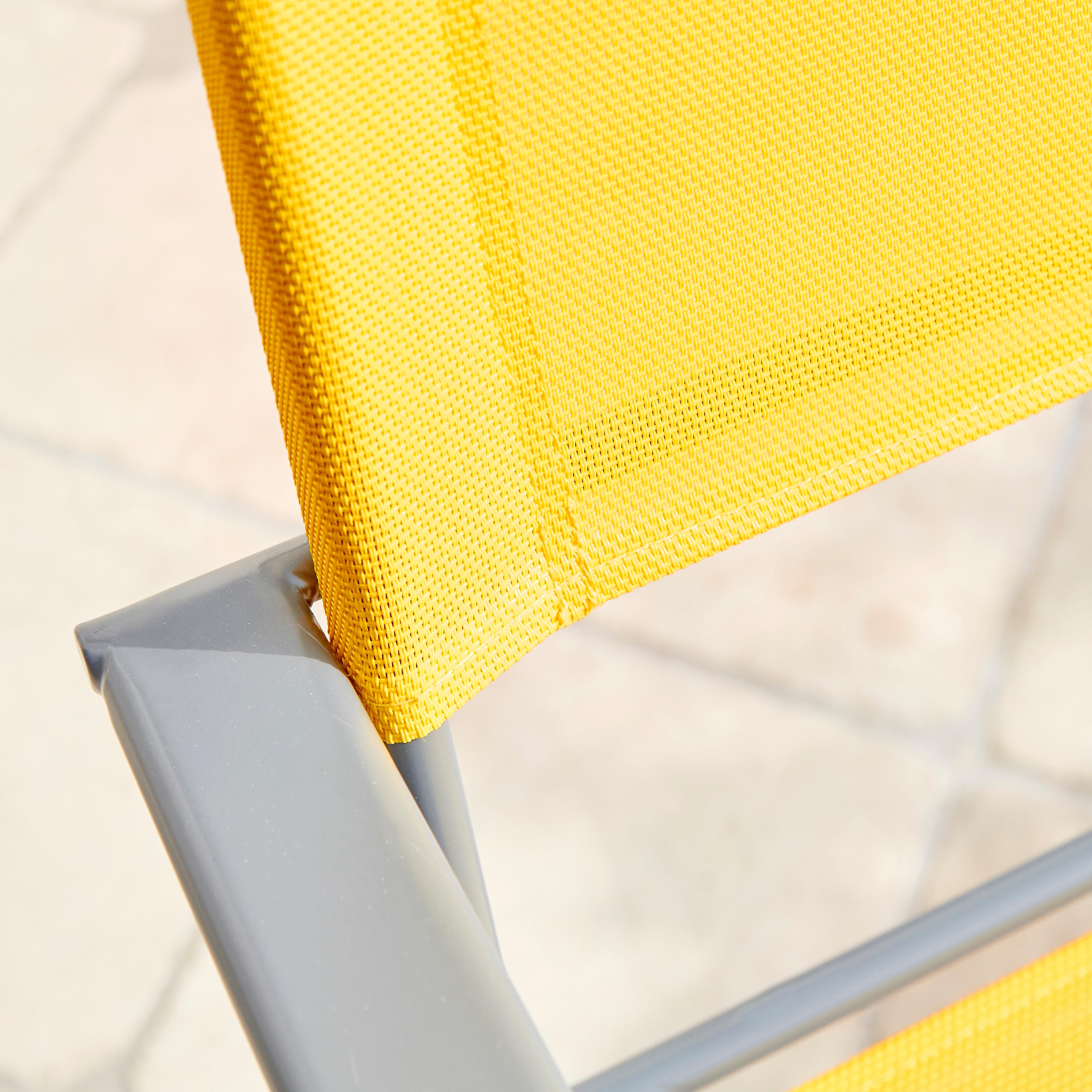 Fauteuil de jardin NATERIAL Emys en acier jaune / doré - 10