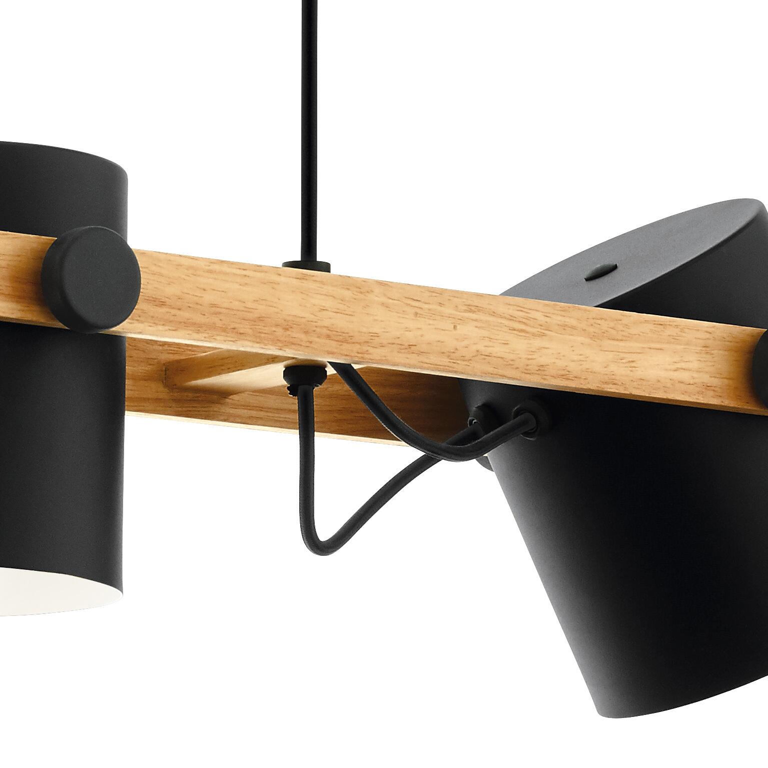 Suspension Hornwood aluminium, noir, Diam.0 cm, E27 - 2