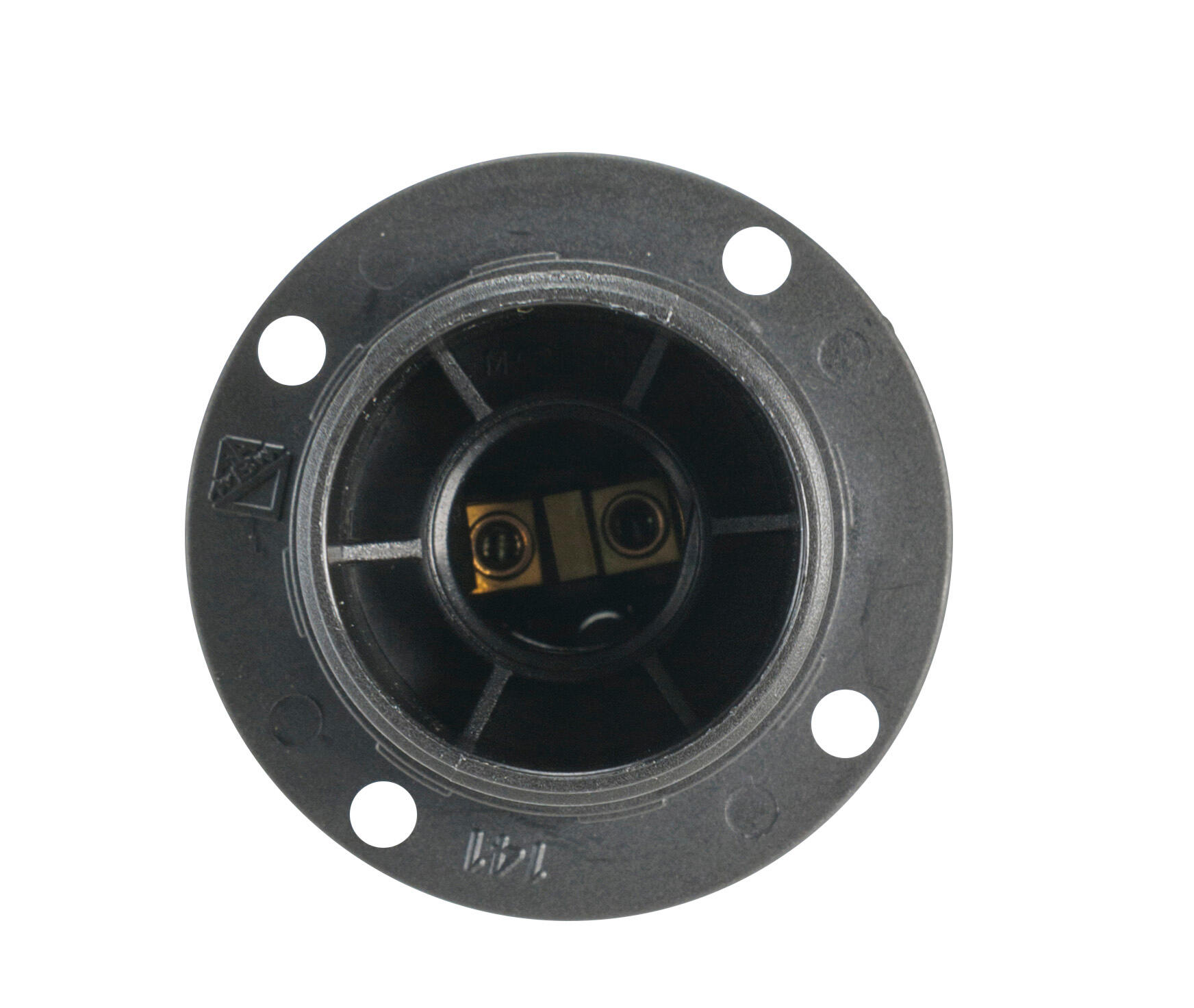 24 Pièces Douilles E14 Noires En Thermoplastique - Lot De Supports Pour Ampoules E14