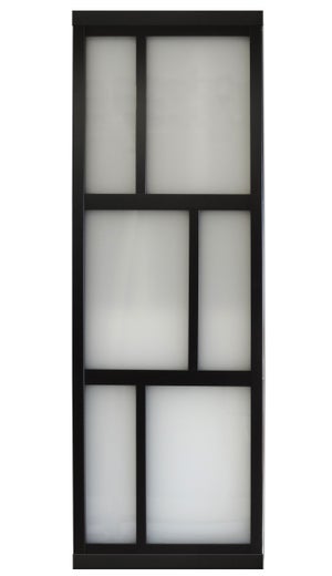 Cloison amovible Osaka mdf revêtu noir l.80 x H.250 x P.4cm