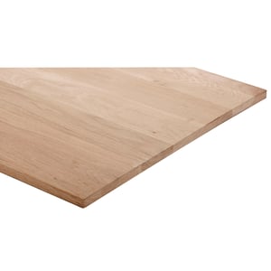 Tablette chêne pleine lame, L. 250 cm x l. 60 cm x Ep. 20 mm