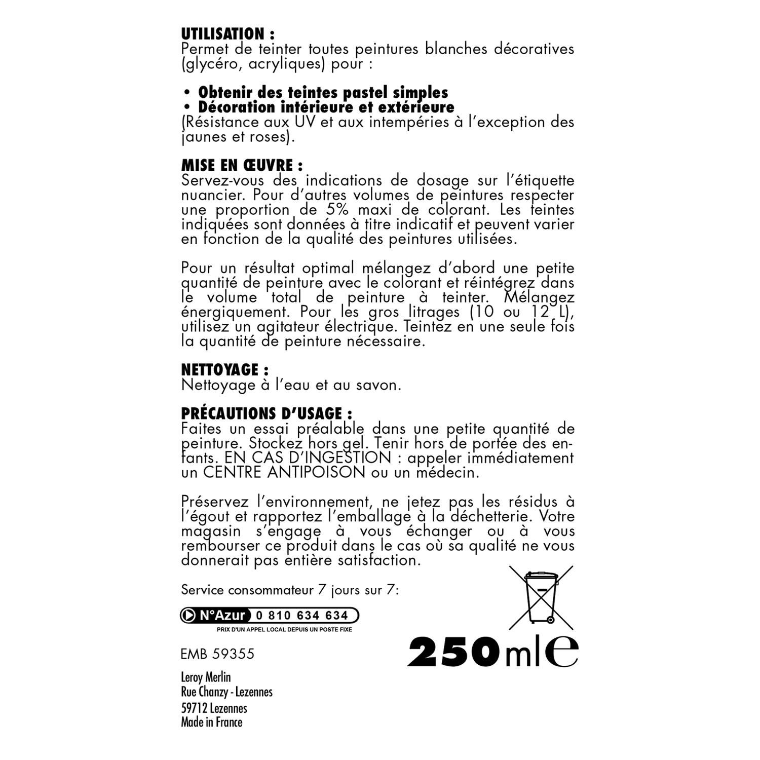 Colorant universel 250 ml noir - 3