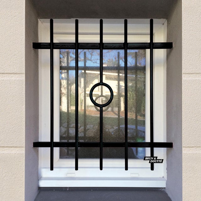 Grille de défense Orange, pour fenêtre dimension tableau l.60 x H.95 cm