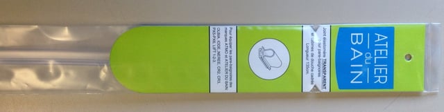 Joint d'étanchéité transparent pour pare-baignoire Lift