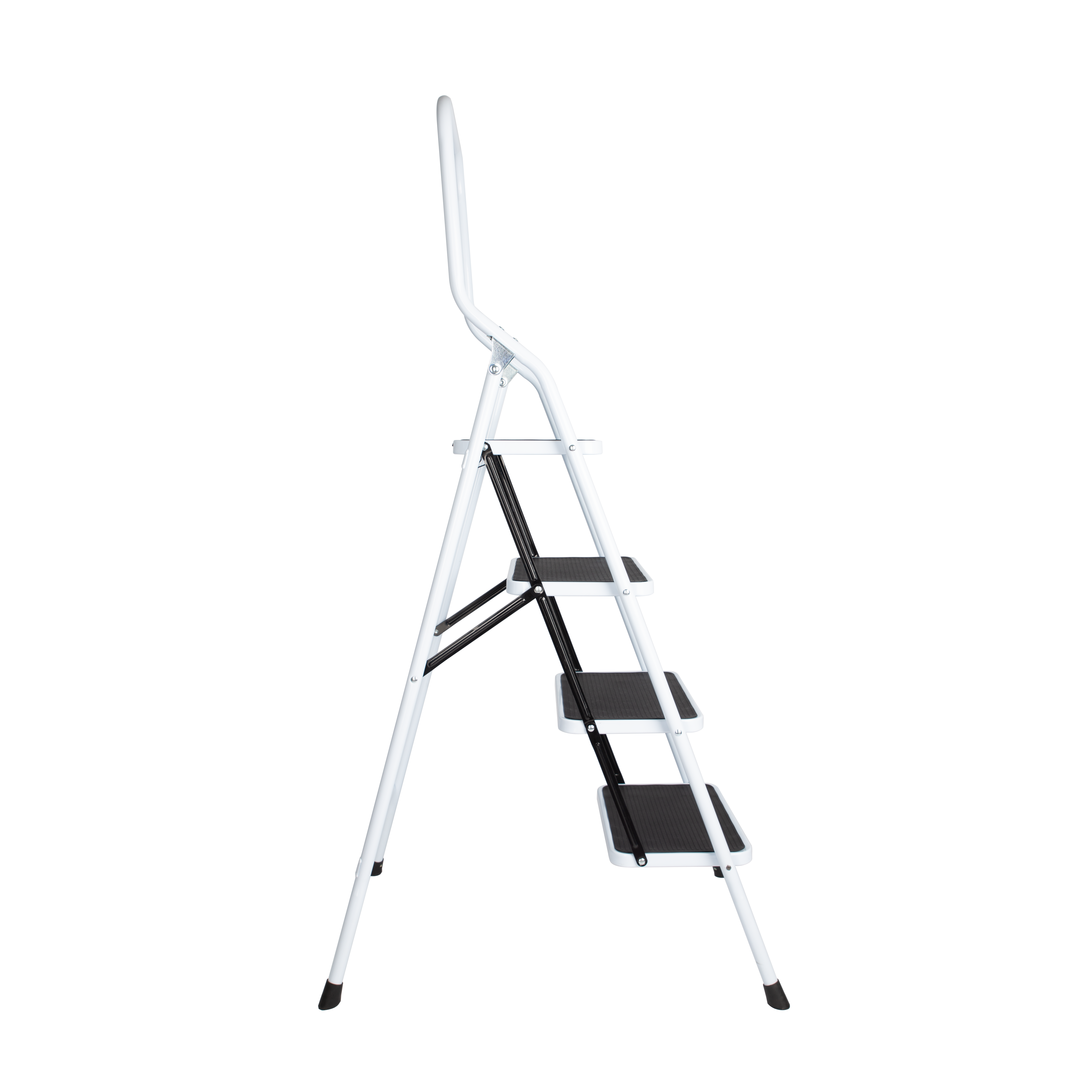 Marchepied acier SELEKTA, 4 marches, Ht.1.58 m - 2