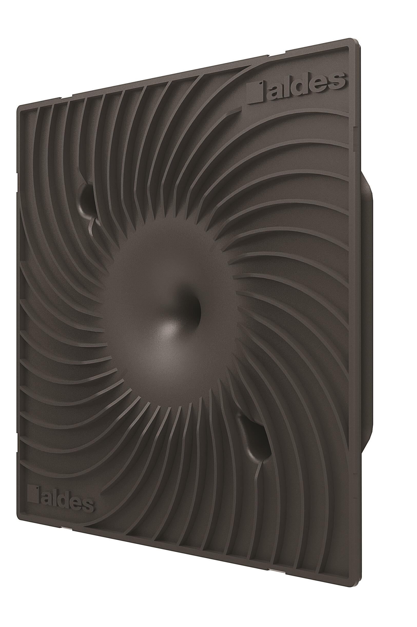 Support pour grille de ventilation D125 mm en noir ColorLINE ALDES ...