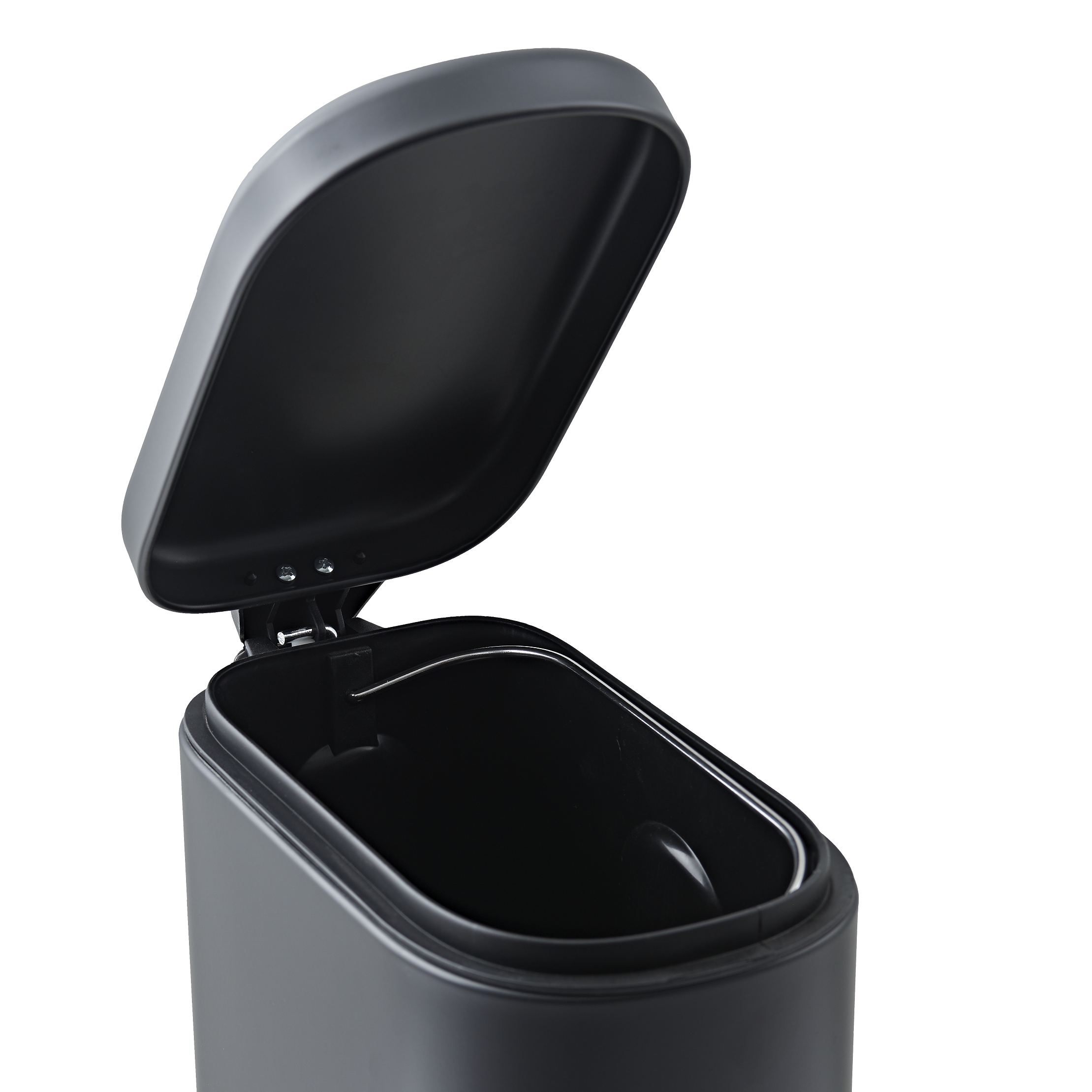 Poubelle de salle de bains 5 l noir SENSEA - 4