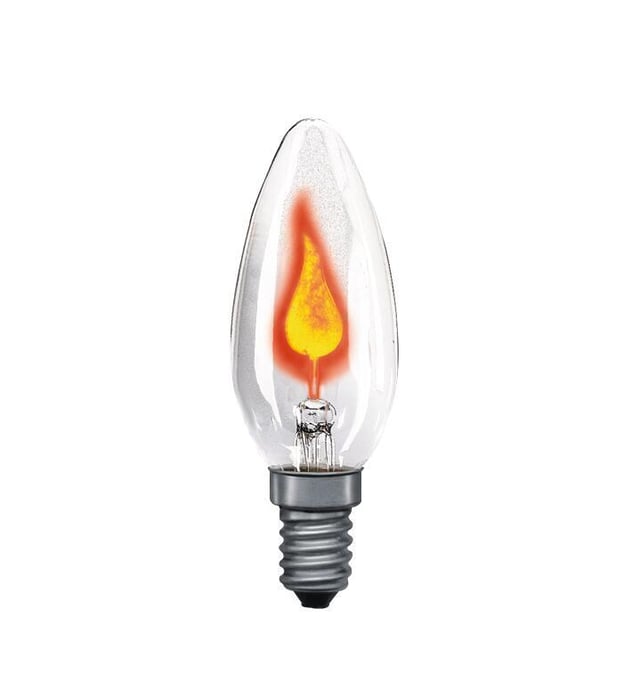 Ampoule décorative halogène flamme scintillante E14 3 W, PAULMANN