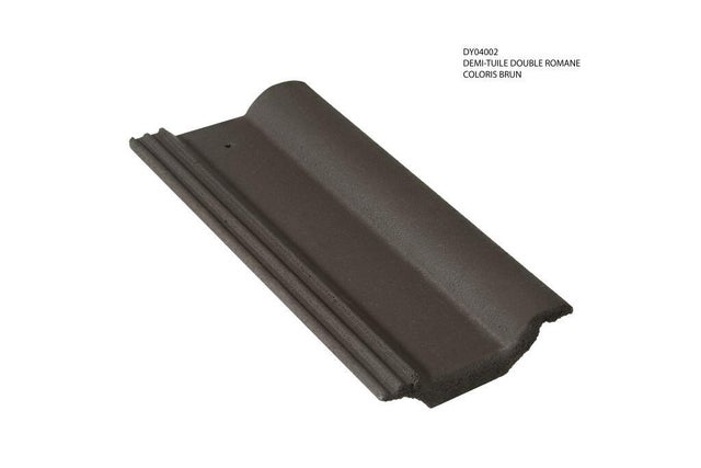 Demi-tuile MONIER brun