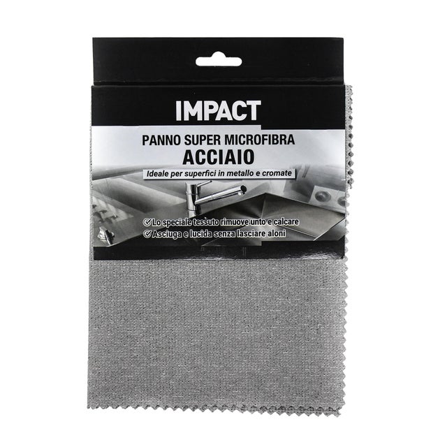Set Da 4 Panni In Microfibra Per Barista Con Gancio | 30x30cm, Lato Abrasivo | Colori Kaki, Caffè, Grigio | Sicuri Per Alimenti