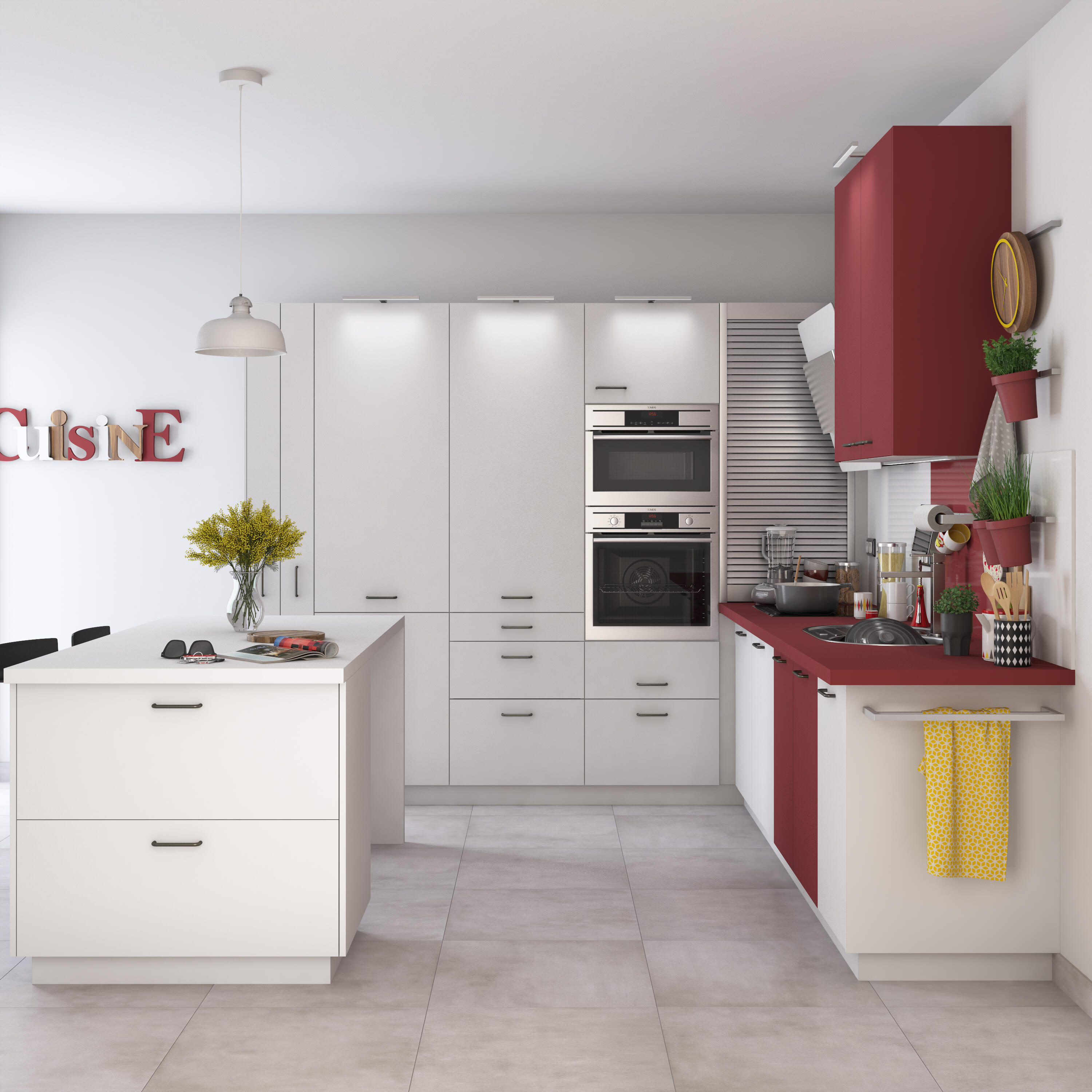 Painel/Porta de cozinha Delinia Sofia 60 x 77 cm branco mate - 11