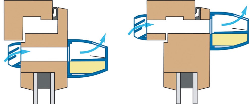 Entrée d'air pour fenêtre15-22-30M3H blanc réservation 250x15 mm S&P - 4