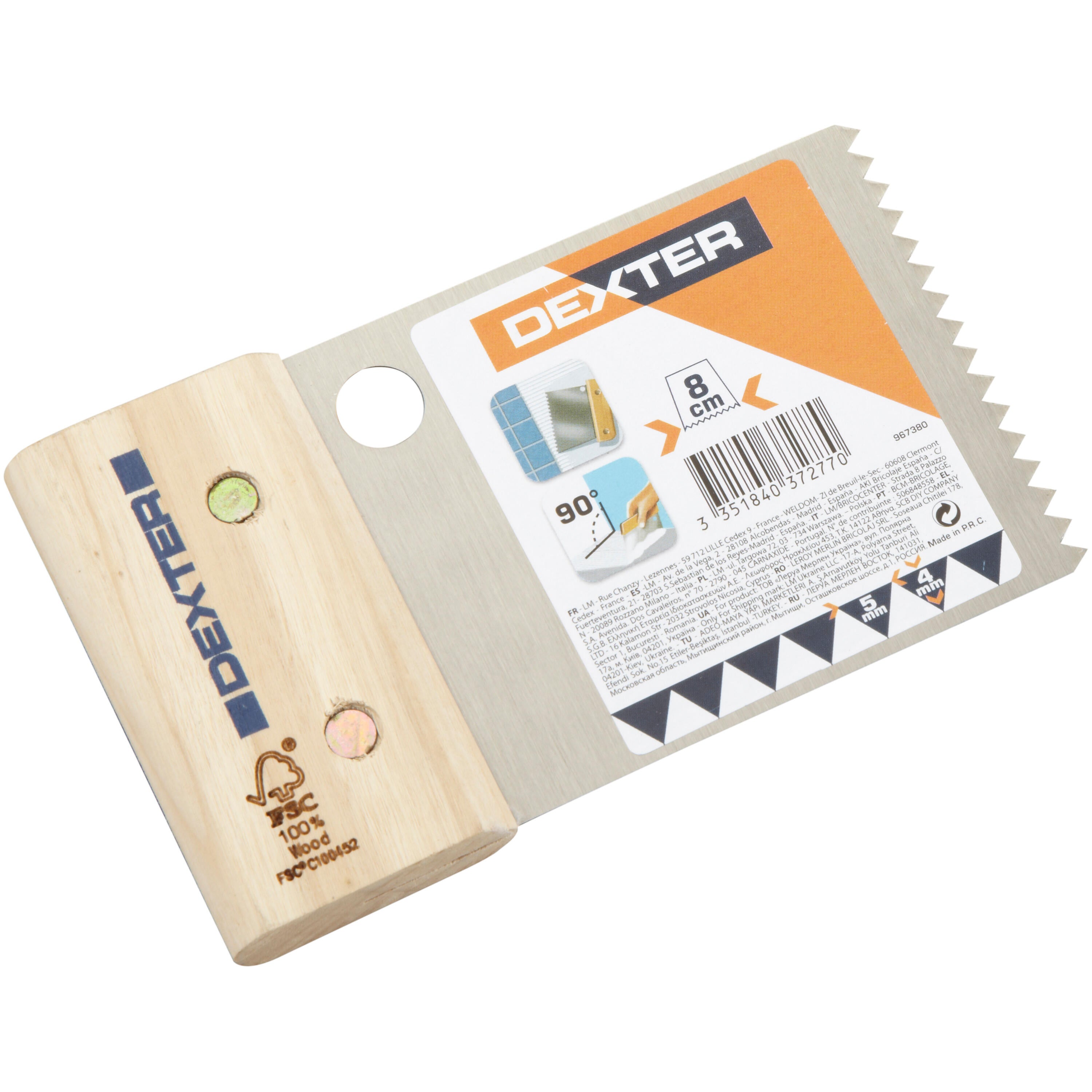 Spatola per colla 8 x 14 cm - 4