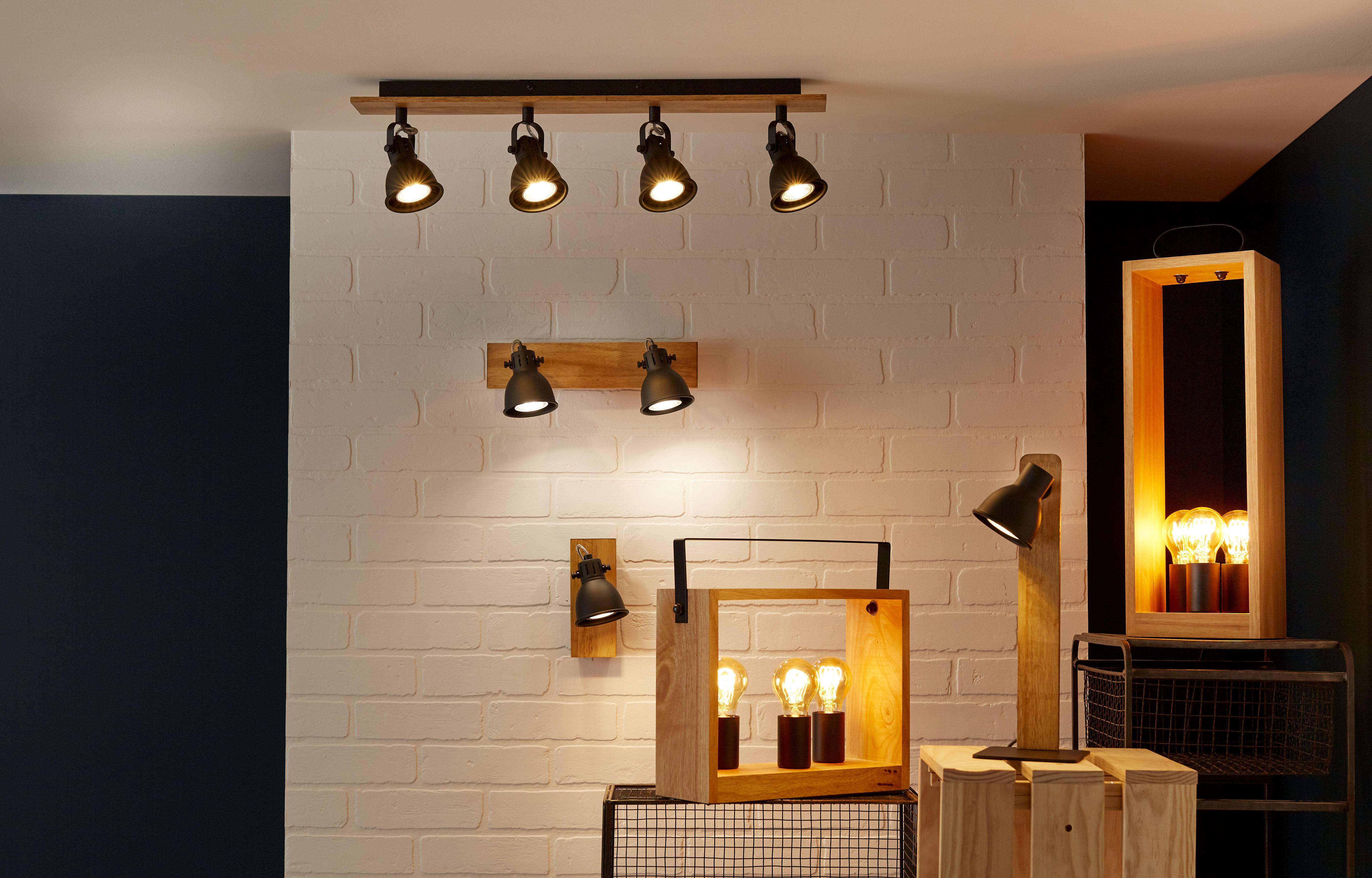 Spot patère Factory, acier noir, GU10, SEYNAVE - 3