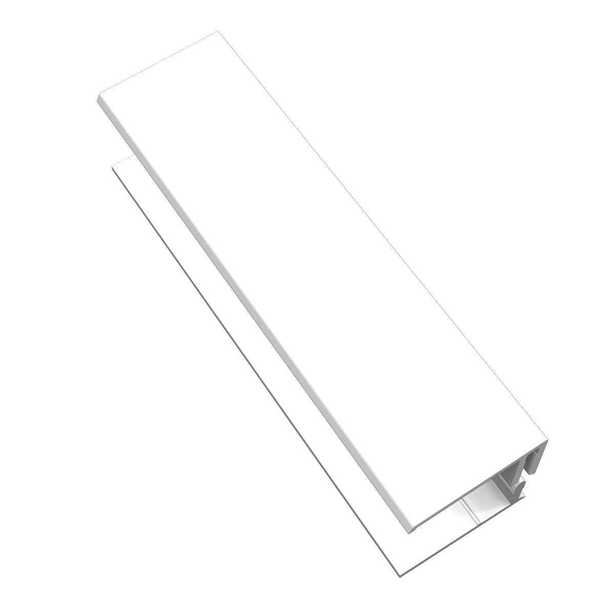 Profil de finition pvc 40x15 FREEFOAM Faza / solid blanc proche du ral 9003 3 m - 3