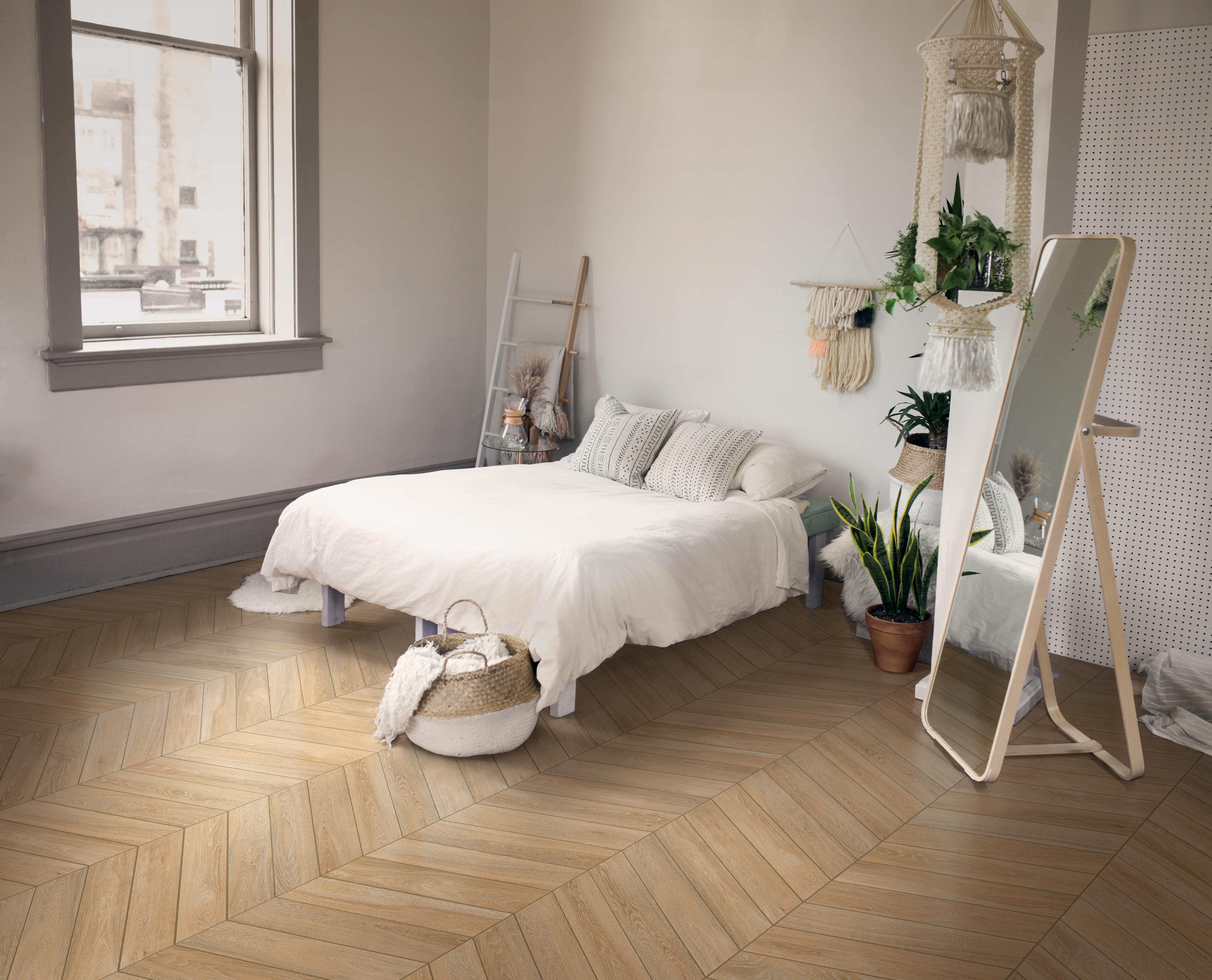 Piastrella da pavimento e rivestimento interno 11 x 54 cm Sp. 9 mm Amboise in gres porcellanato beige naturale satinato traffico medio forte (pei 3/5) R9 0.94 mq - 4