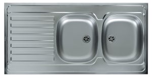 Filtres évier Inox 2 Pièces – Panier égouttoir Anti-bouchon, Cuisine/salle De Bain, Diamètre 8-9,5 Cm – Facile à Nettoyer