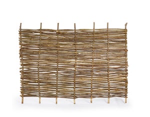 Panneau Clôture Noisetier Tressé 75x150cm - Naturel, Déco Jardin, Installation Facile