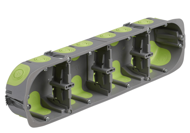 Boîte d'encastrement étanche à l'air, multicloison 4 poste(s), LEXMAN