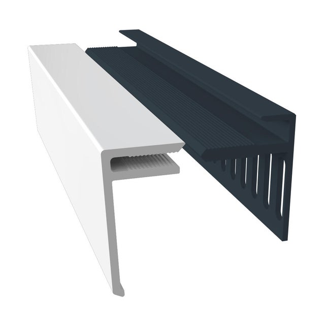 Lot de profils de départ et d'arrêt pvc 25 FREEFOAM Faza / solid blanc 9003 3 m
