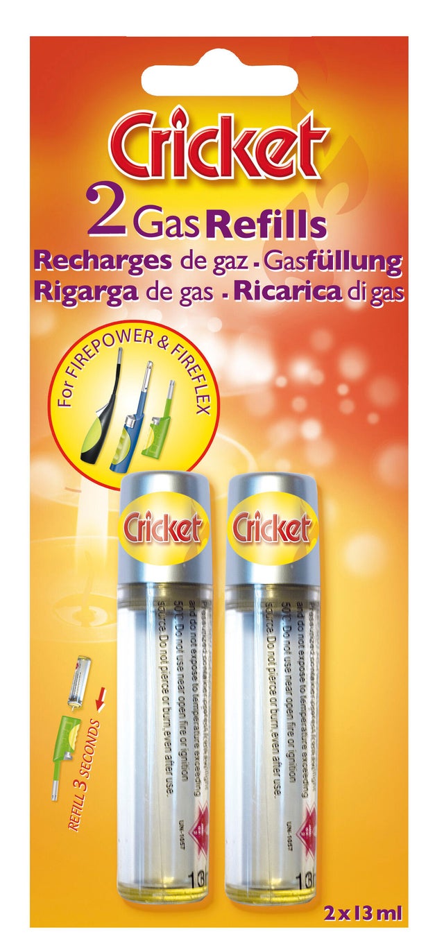 2 recharges gaz pour briquets firepower CRICKET