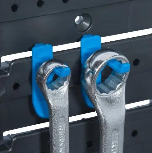 Kit mural de rangement en plastique ALLIT 455125, L.124 x P.15 x H.54 cm - 3