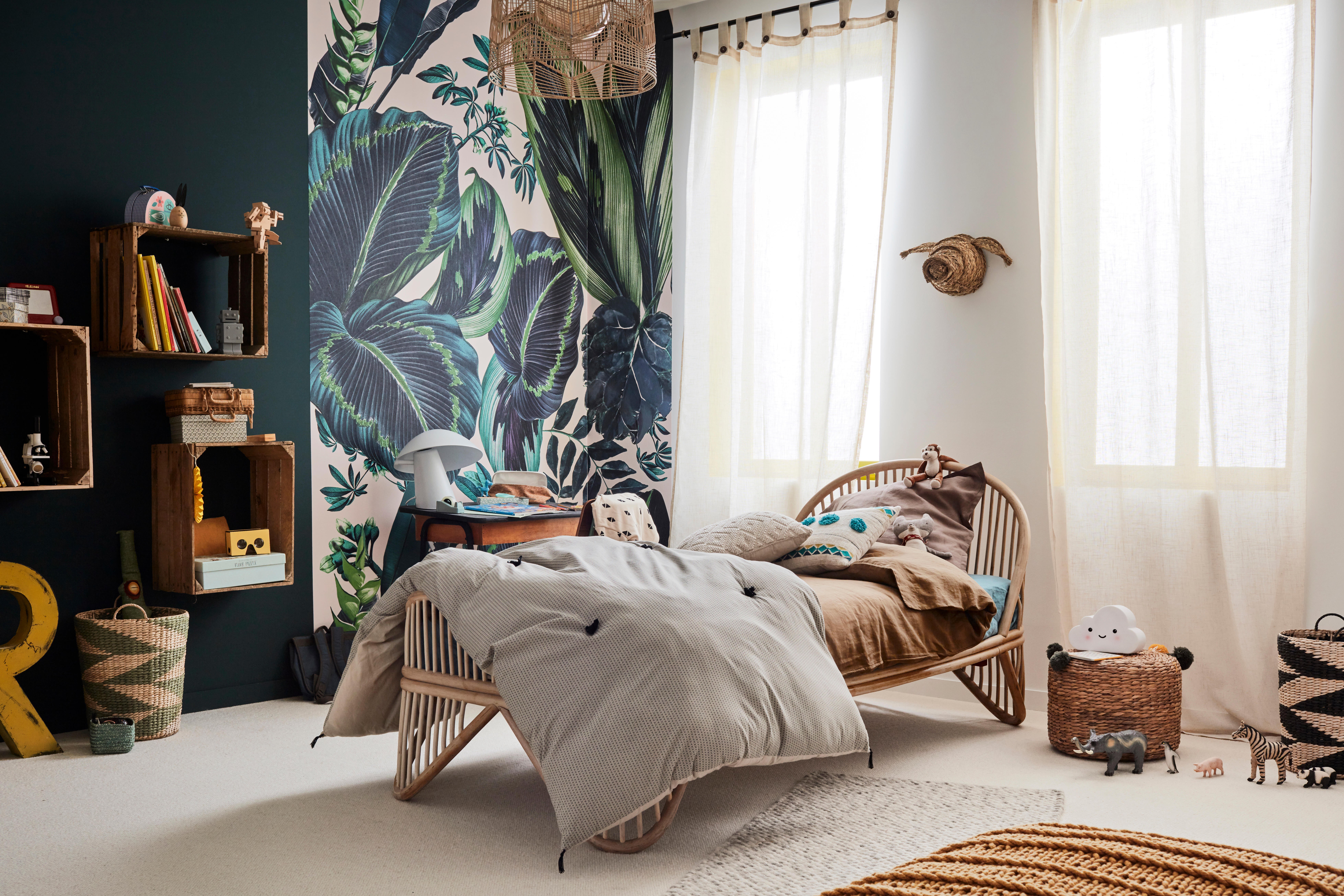 Cortinado alça com botão Charlina 140x280cm bege Inspire - 20