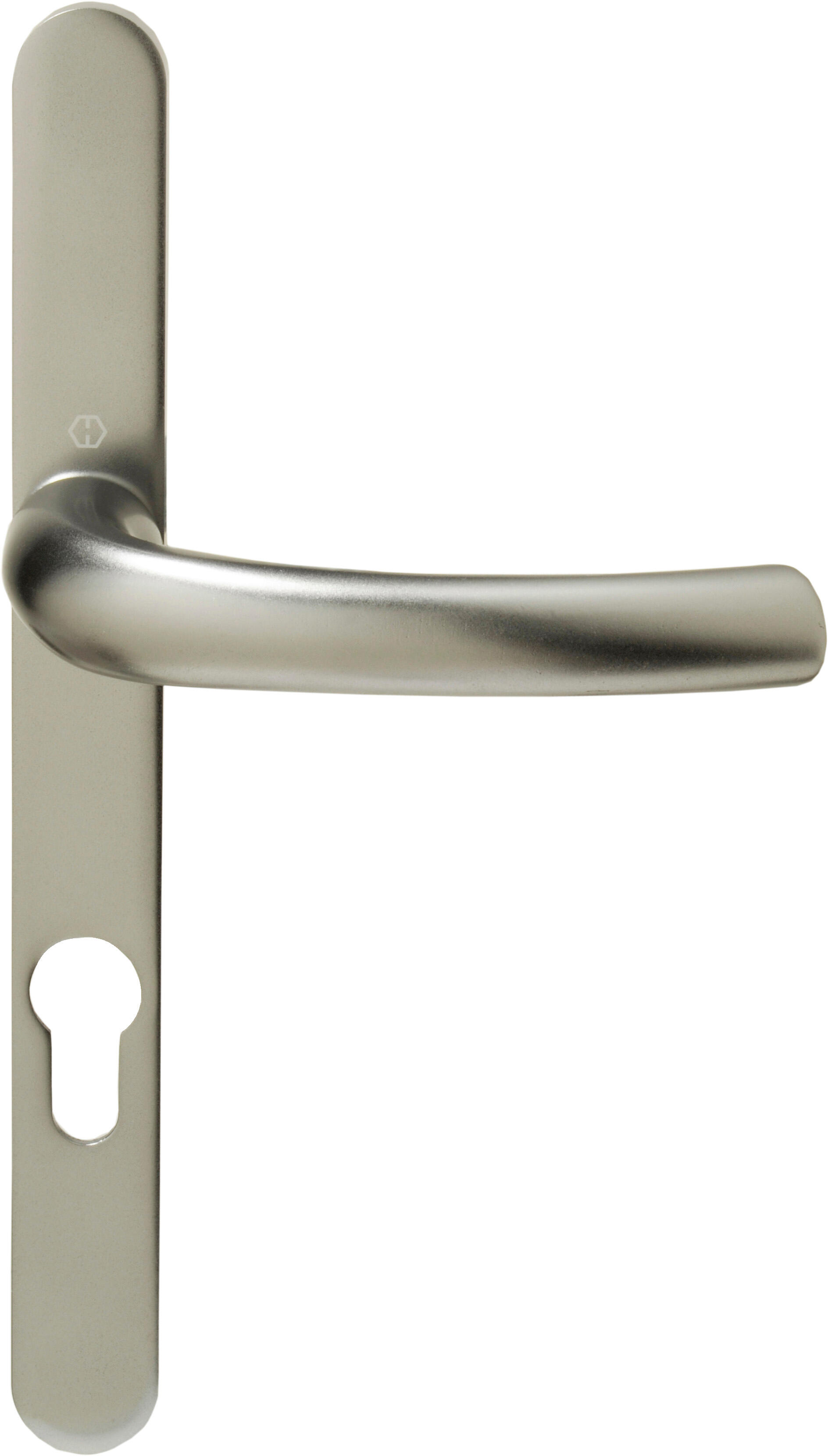 Poignée int.extérieur alu coloris inox/portes d'entrée/service-fenêtres PVC/bois - 2