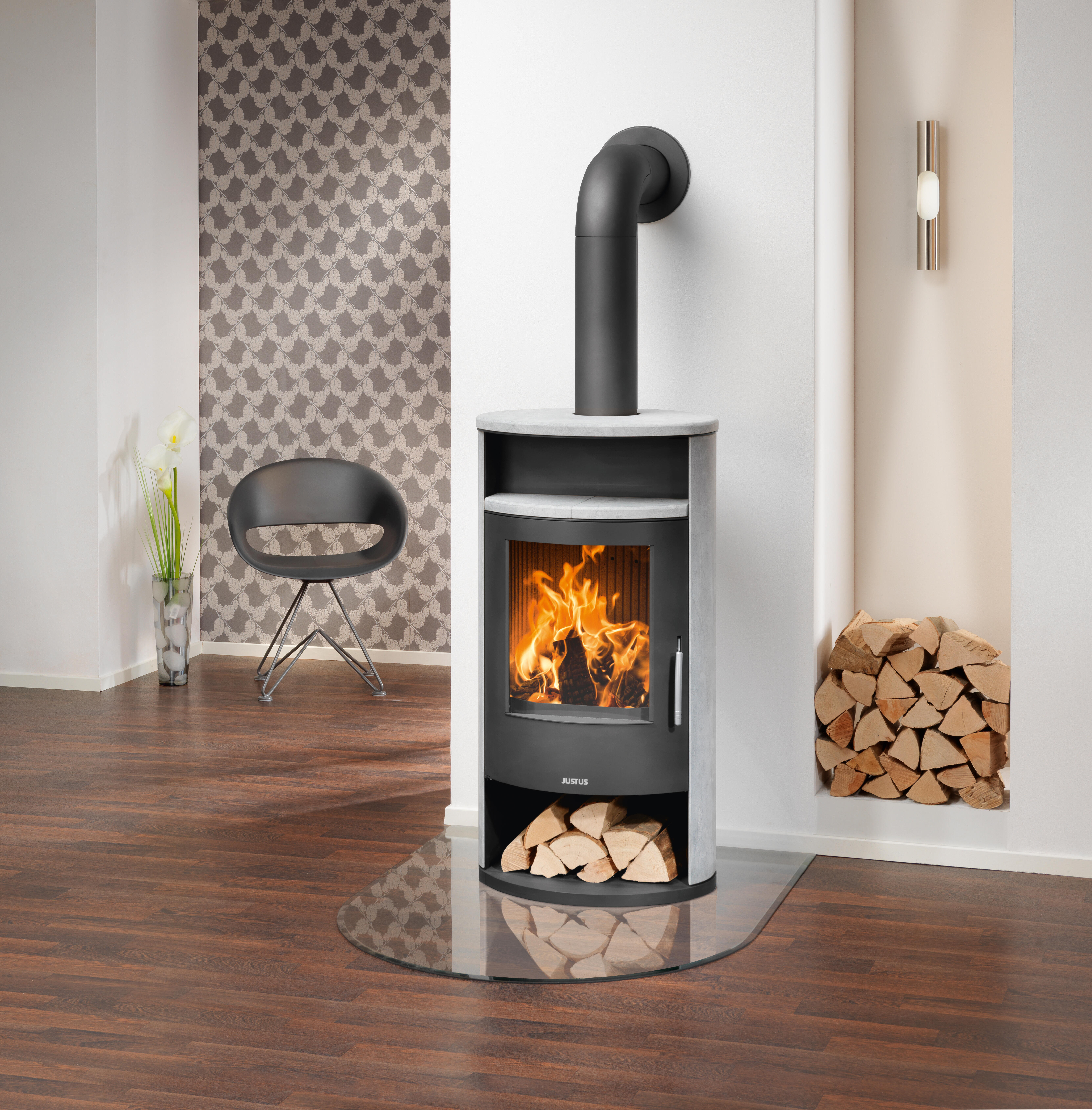 Poêle à bois JUSTUS Island 7 gris / noir, 6 kW Leroy Merlin — free download