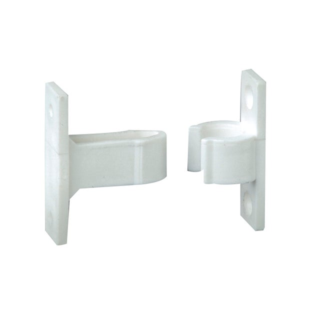 Arrêt à pince composite blanc, H.50 x L.50 x P.20 mm AFBAT