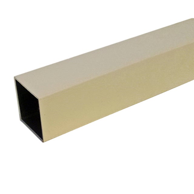 Poteau terrasse pour plaque polycarbonate blanc, L.2.3 m