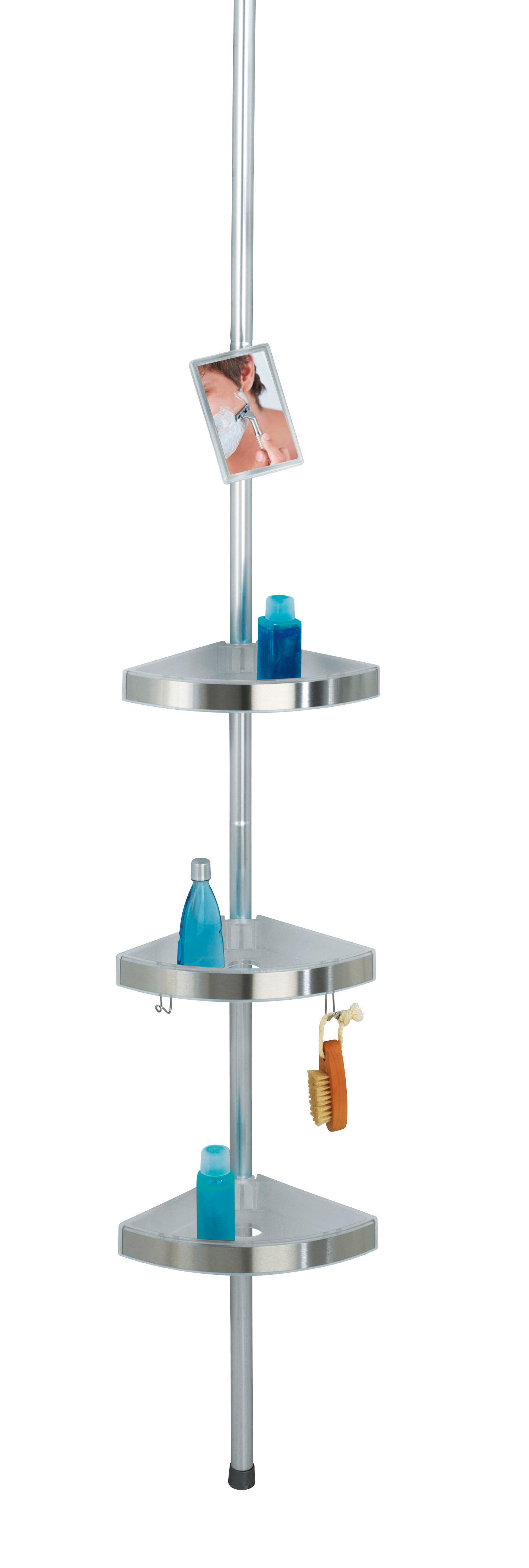 etagere de douche ou bain ingénieuse et fonctionnelle inoxydable  - 0